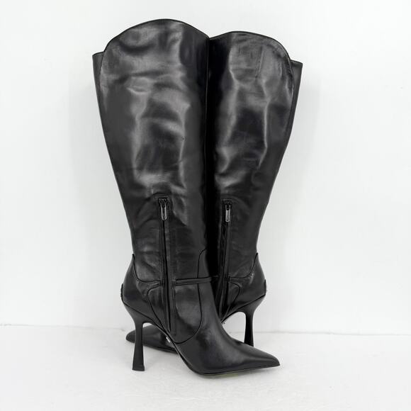 Sam Edelman Womens Elia Above The Knee High Boots US 6.5 M WC Black Leather NIB - Picture 4 of 12
